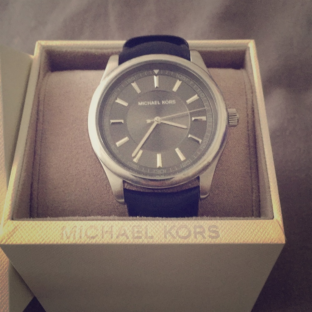 Michael Kors blue band watch